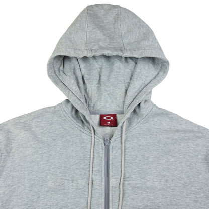 Vintage Oakley Embossed Zip Up Hoodie Size M