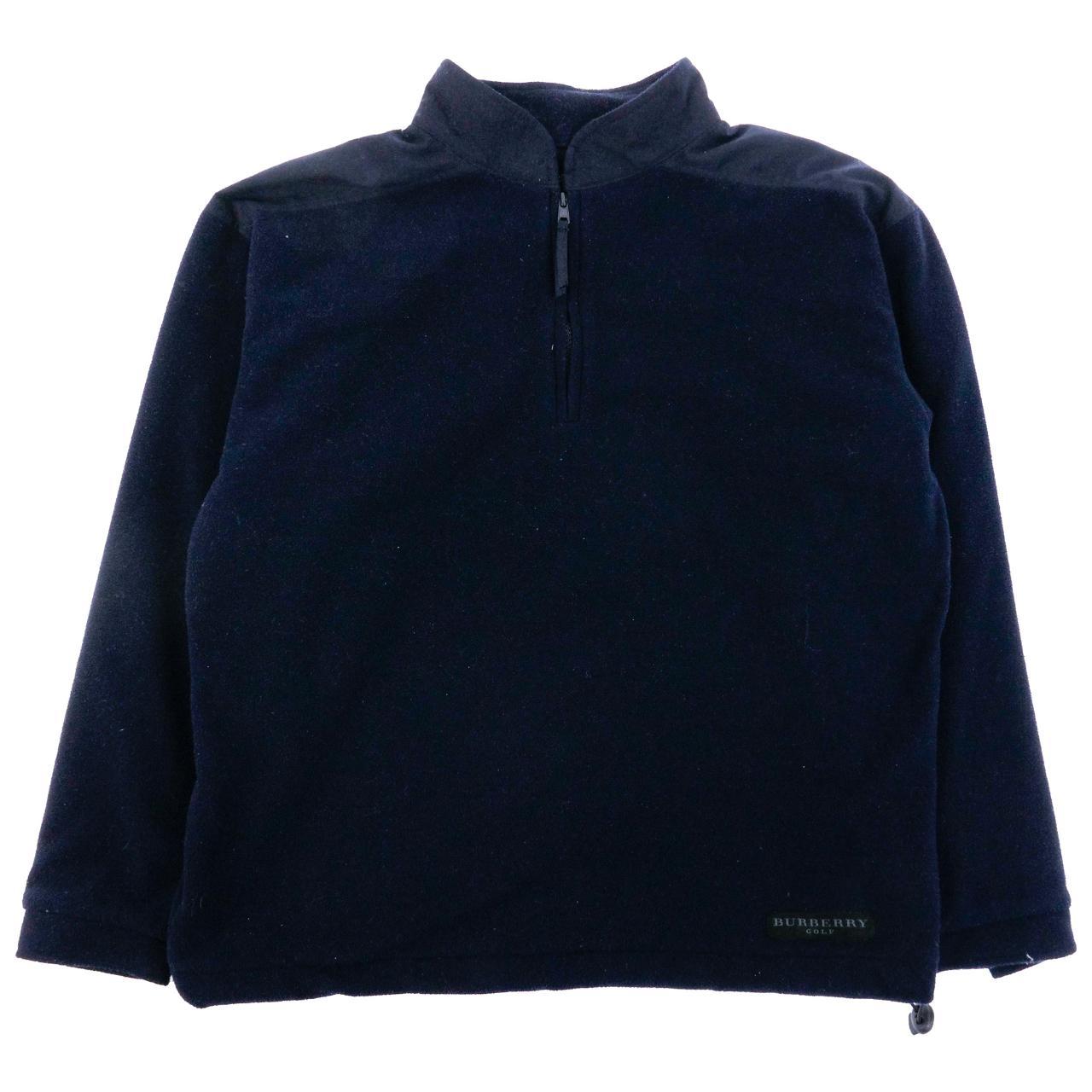 Vintage Burberry Golf Q Zip Fleece Size XS