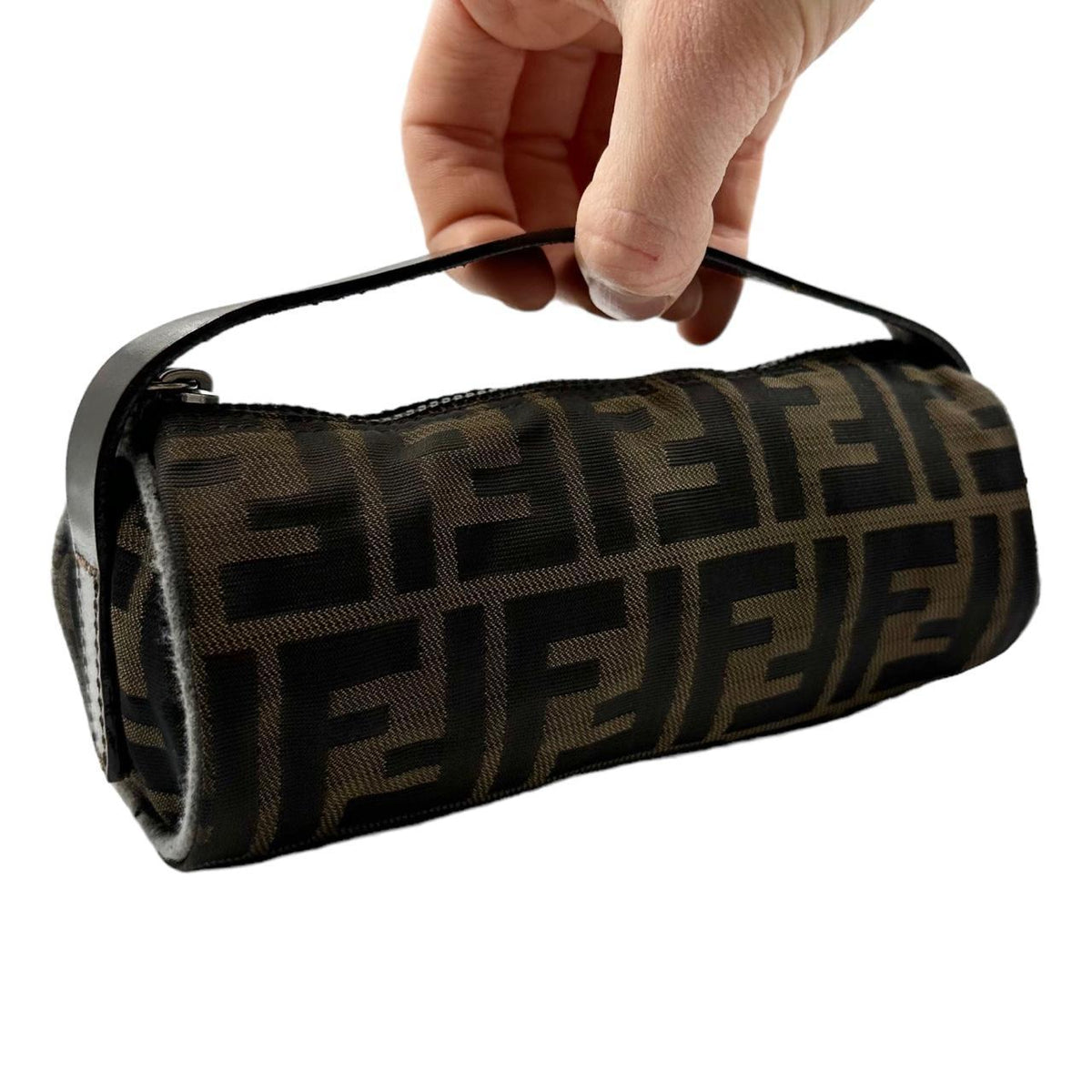 Vintage Fendi Monogram Mini Barrel Handbag