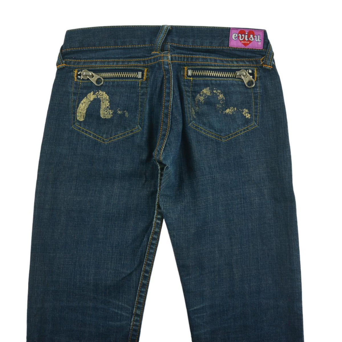 Vintage Evisu Double Gull Japanese Denim Jeans Women&#39;s Size W28