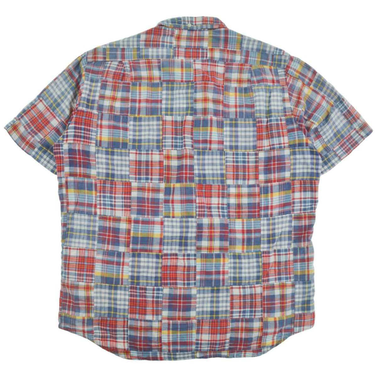 Vintage BAPE Patchwork Short Sleeve Shirt Size XL