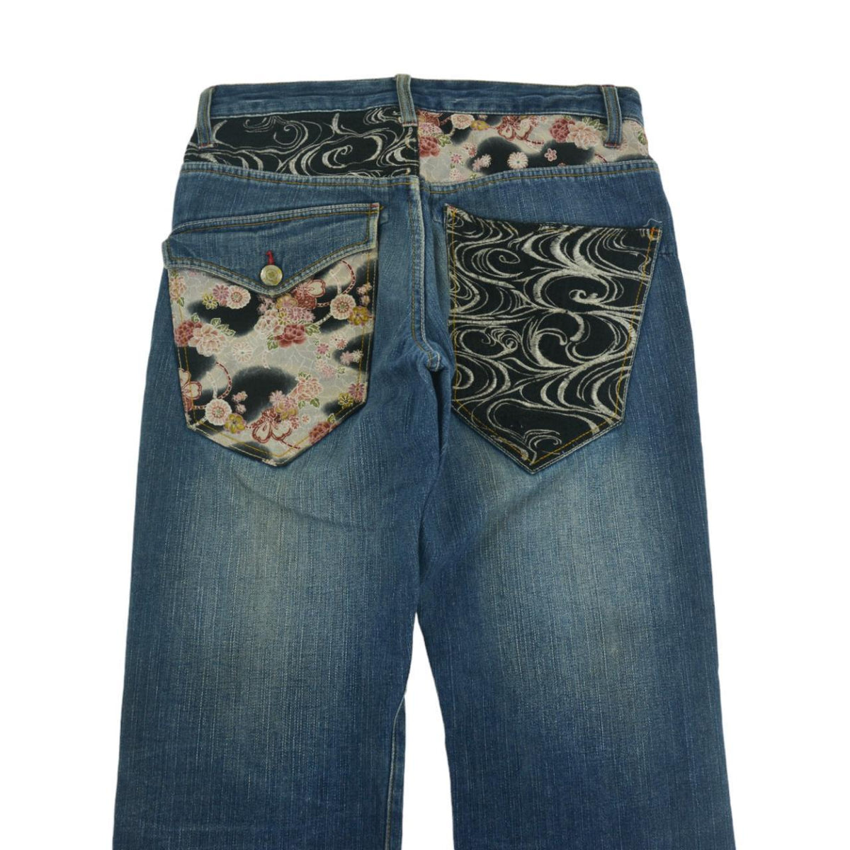 Vintage Flower Japanese Denim Jeans Size W32