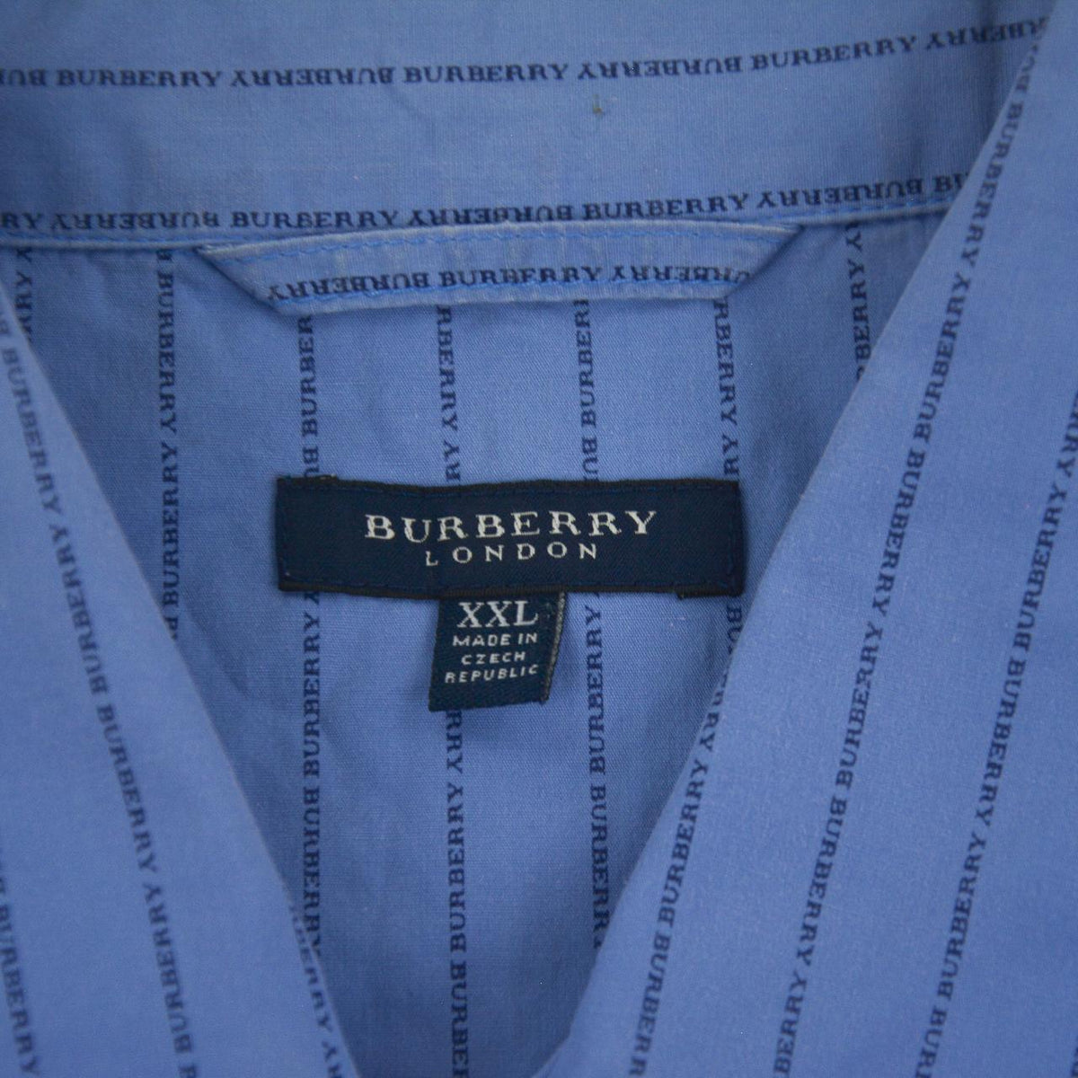 Vintage Burberry Monogram PJ Pyjama Shirt Size XXL