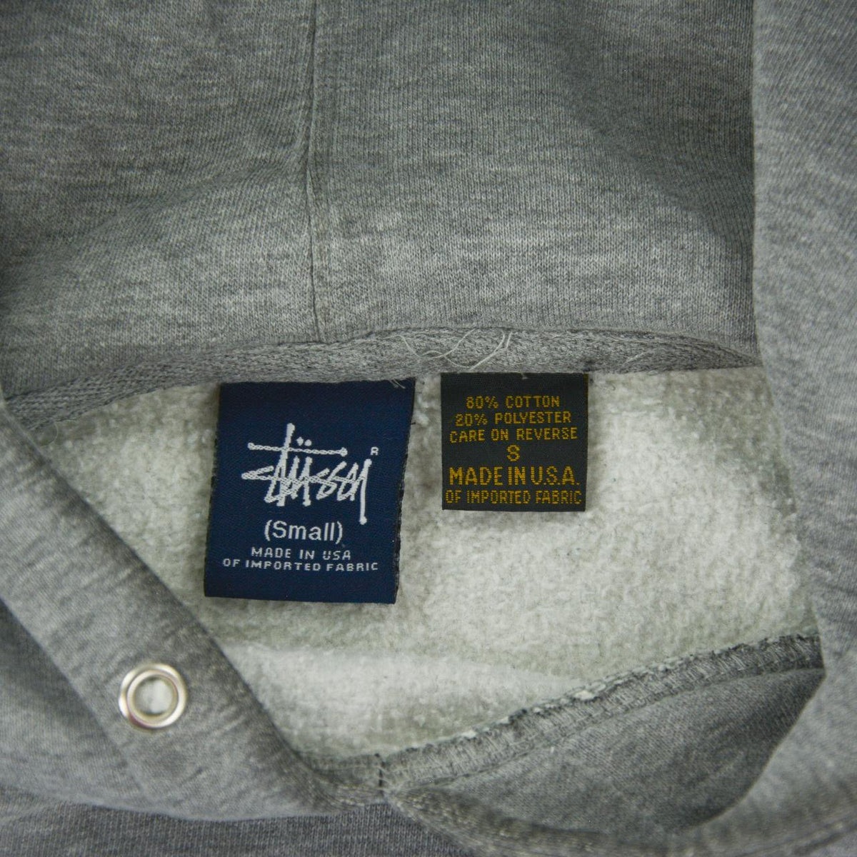 Vintage Stussy Spellout Hoodie Size S