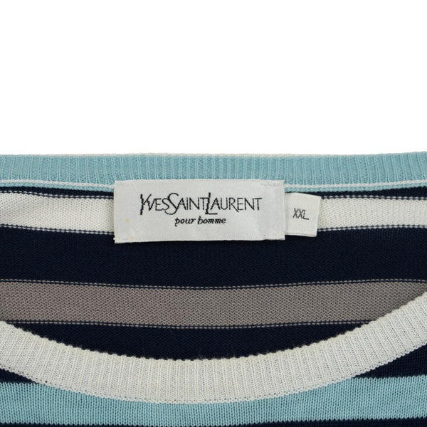 Vintage YSL Yves Saint Laurent Stripe Jumper Size XL second wave