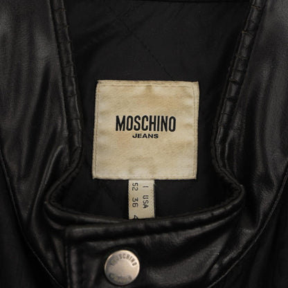 Vintage Moschino Monogram Nylon and Leather jacket Size M