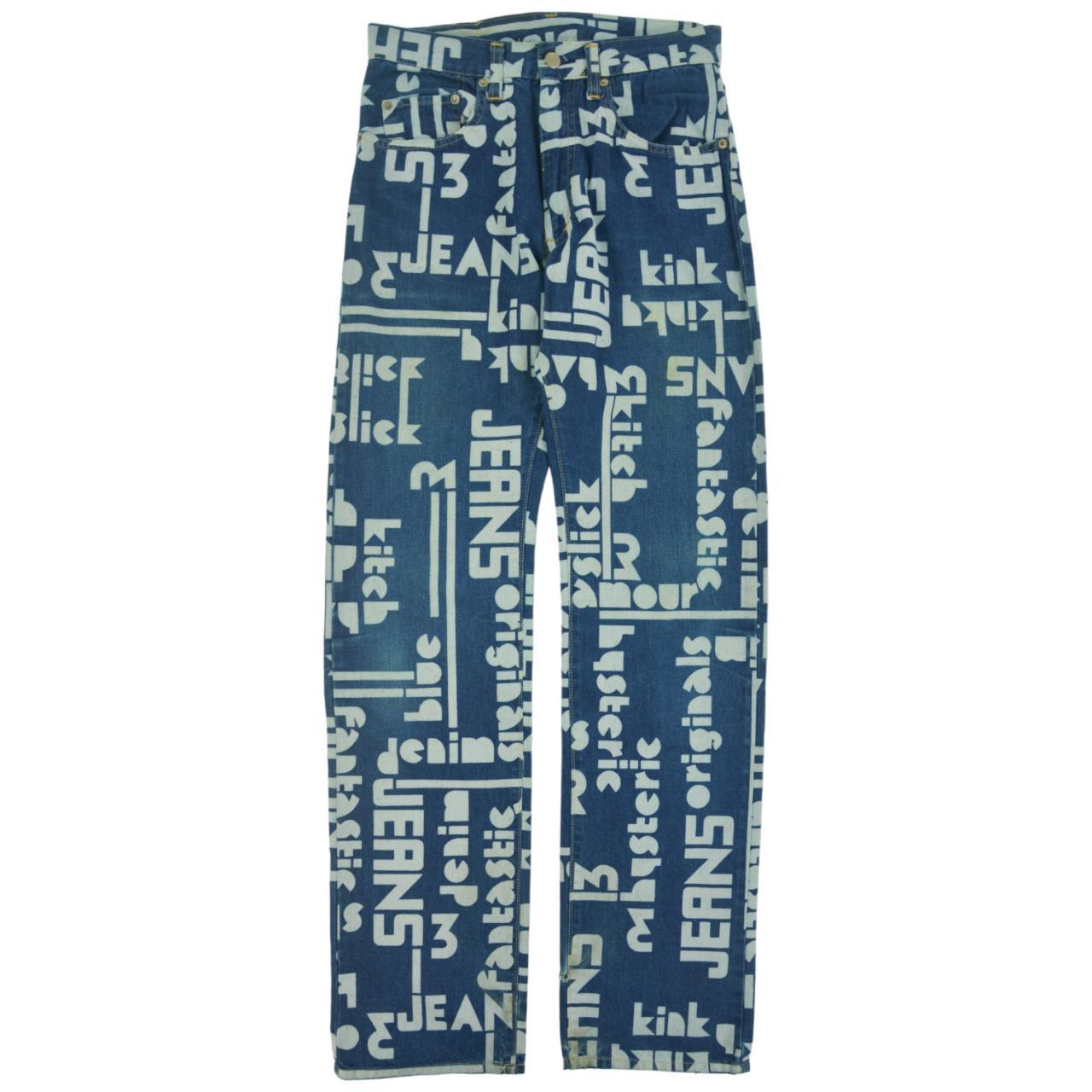 Vintage Hysteric Glamour Monogram Japanese Denim Jeans Women's Size W28