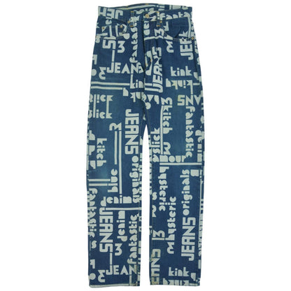 Vintage Hysteric Glamour Monogram Japanese Denim Jeans Women's Size W28