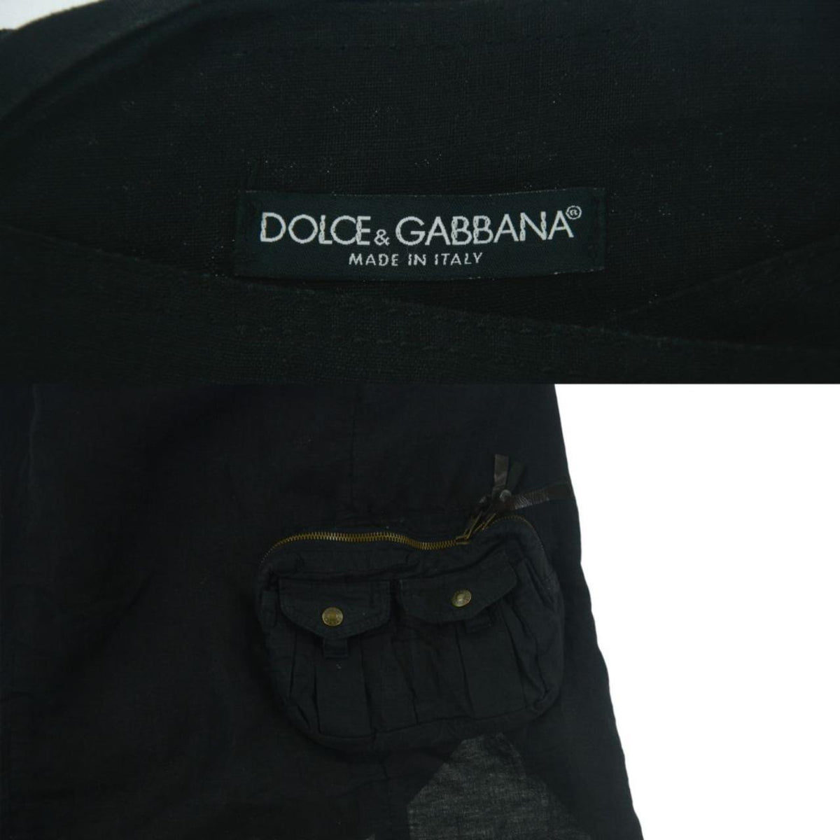 Vintage Dolce and Gabbana Multi Pocket Wrap Skirt Size W28