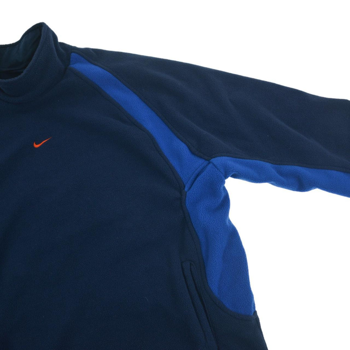Vintage Nike Neck Zip Reversible Fleece Jacket Size M