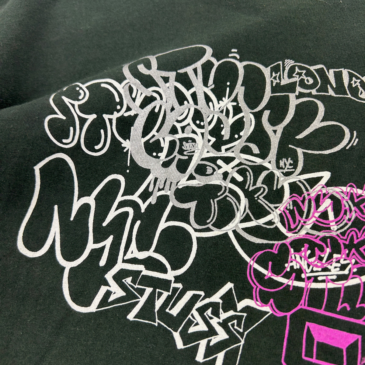 Vintage Stussy Graffiti Graphic T-Shirt Size S