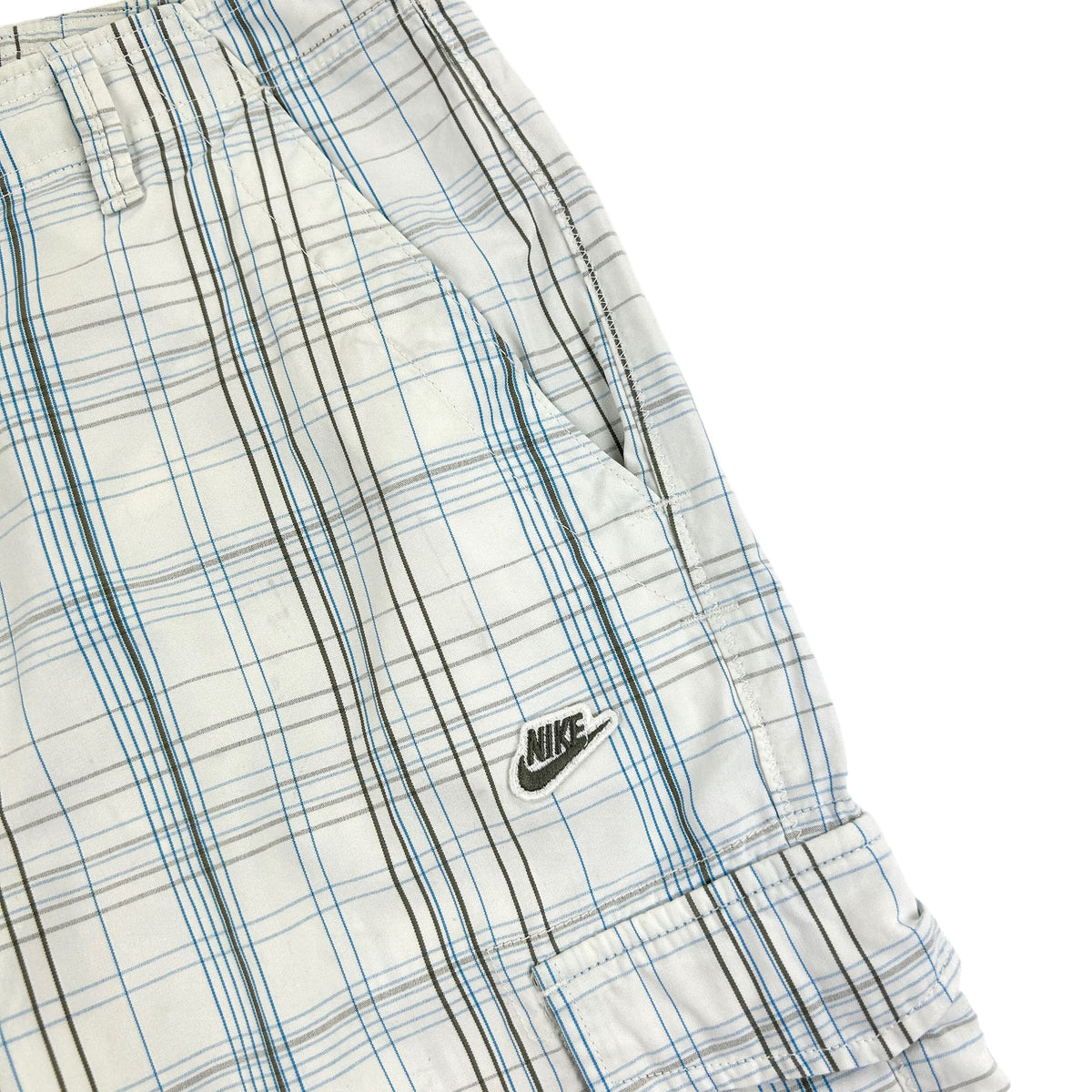 Vintage Nike Plaid Check Shorts Size W34