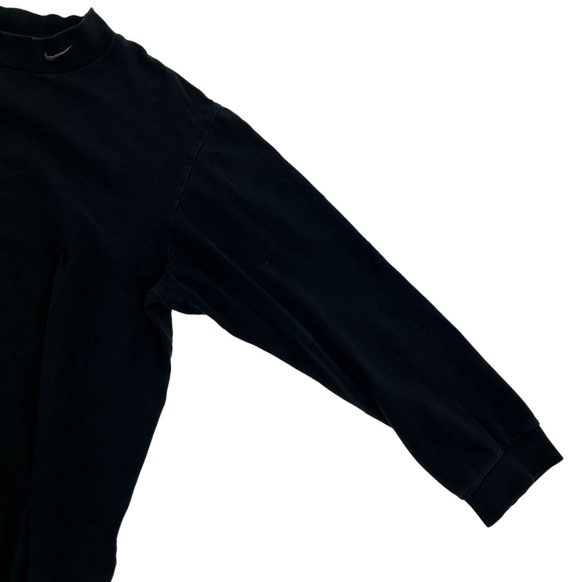 Vintage Nike Mock Neck Swoosh Long Sleeve T-Shirt Size S