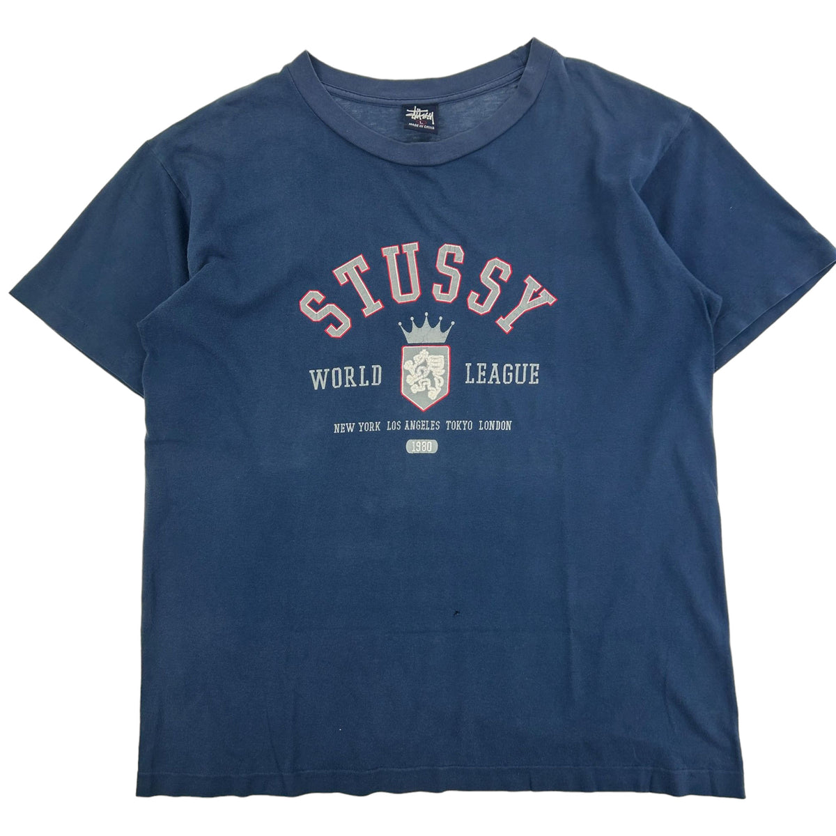Vintage Stussy World League Graphic T-Shirt Size M