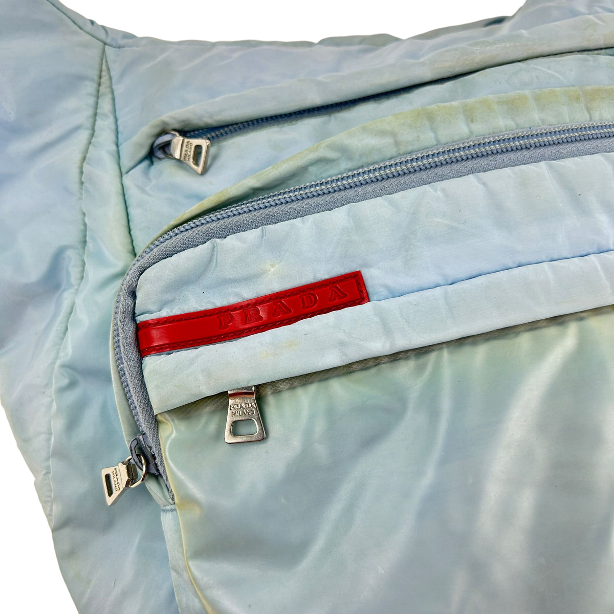 Vintage 1999 Prada Transparent Pocket Cross Body Bag