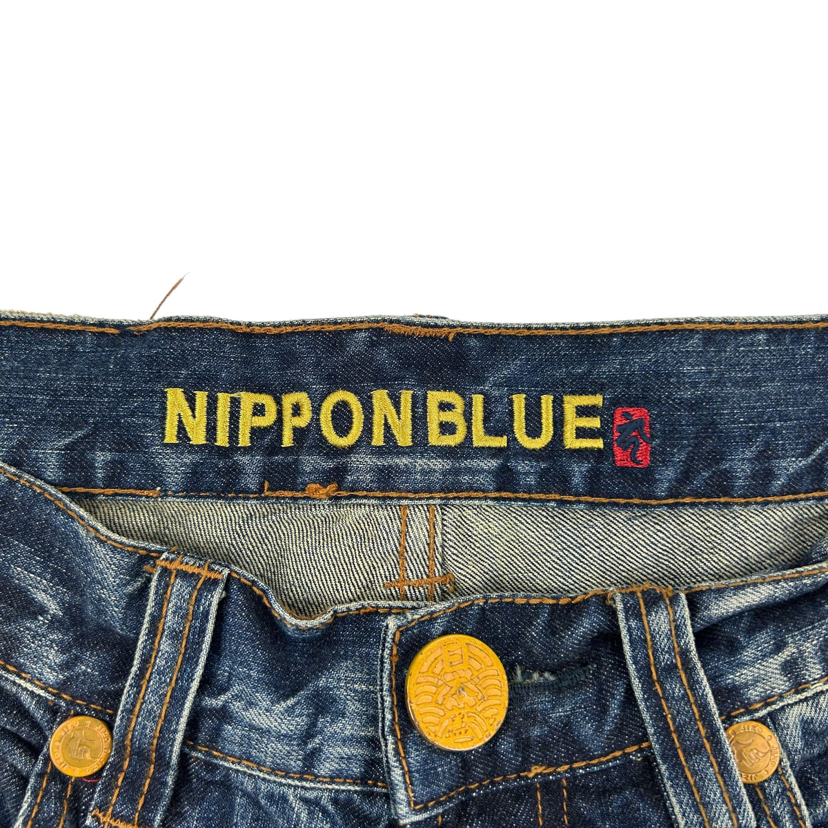 Vintage Samurai Nippon Blue Japanese Denim Jeans Size W29