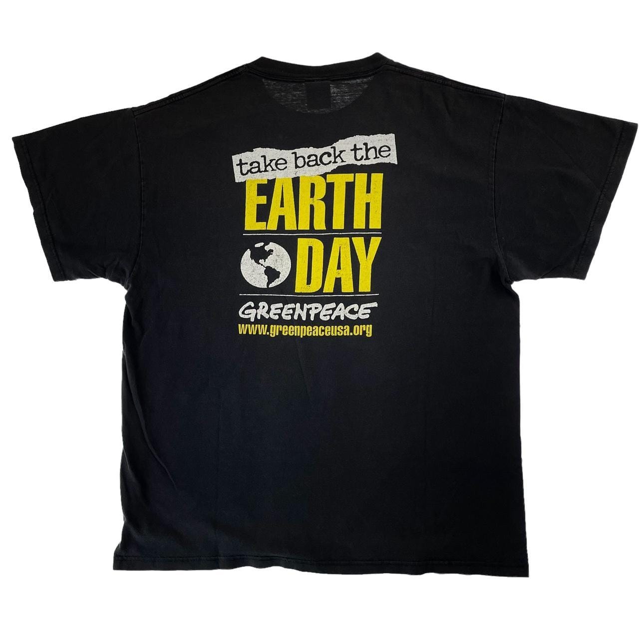 Vintage George Bush corporate polluters green peace t shirt size L