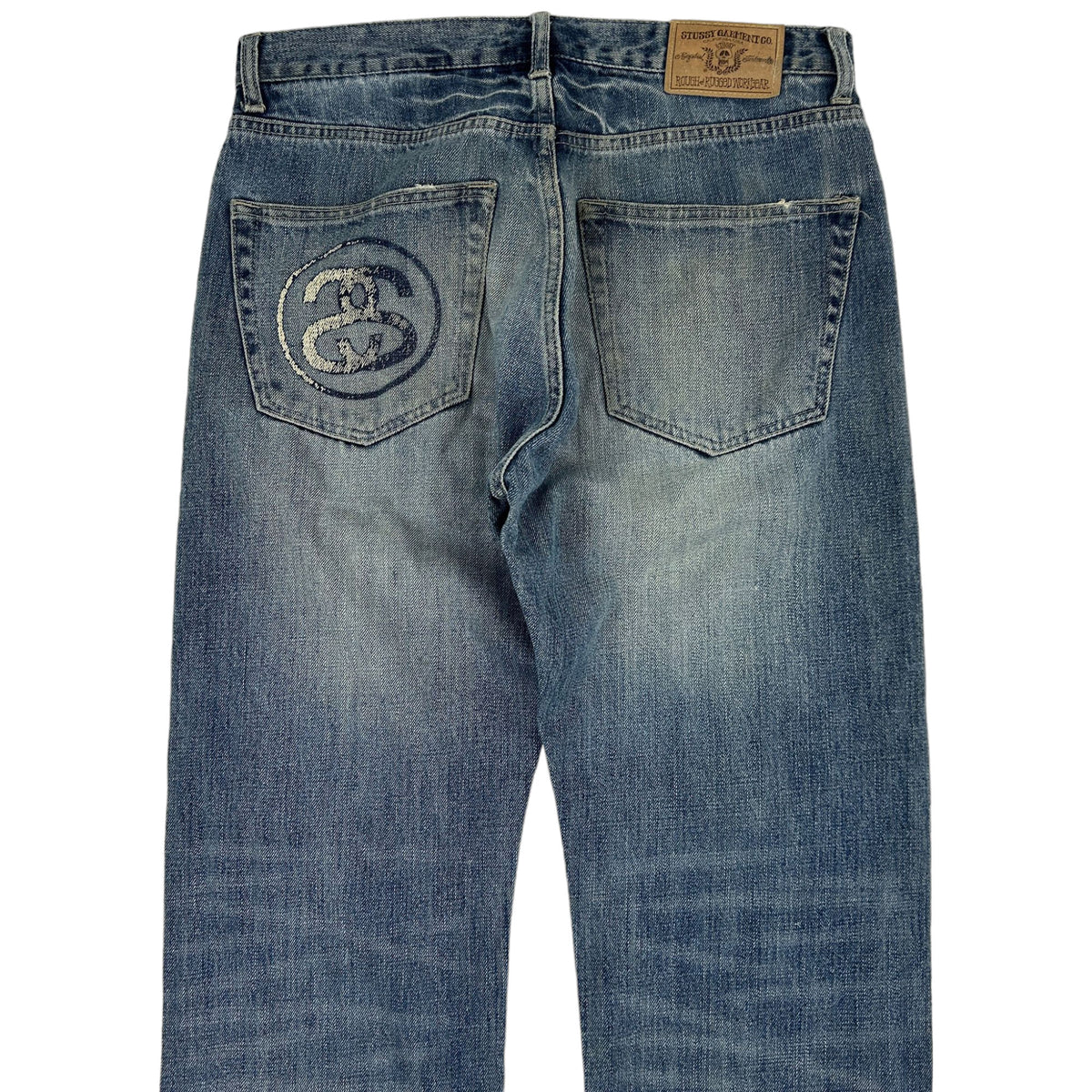 Vintage Stussy Distressed Denim Jeans Size W32