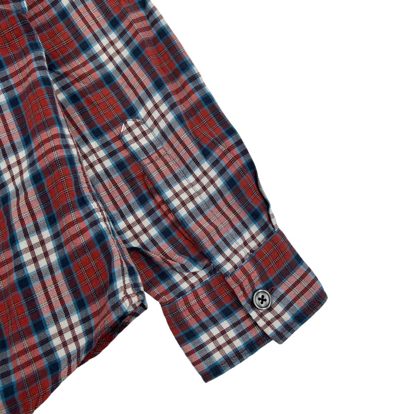 Vintage PPFM Plaid Zip-Up Shirt Size M