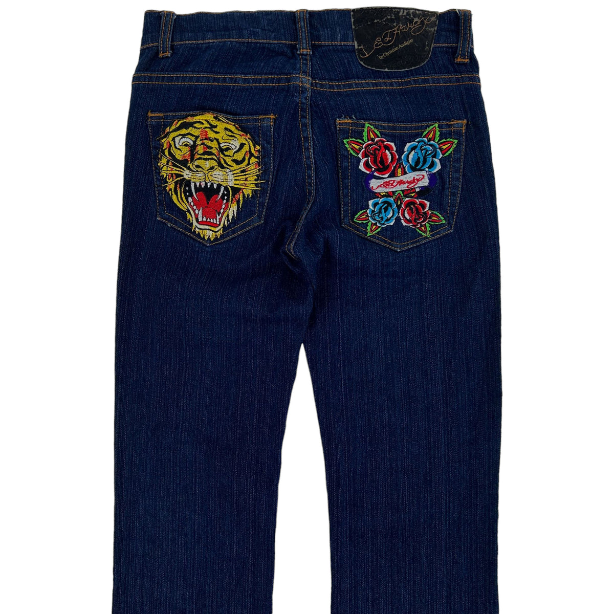 Vintage Ed Hardy Embroidered Low Rise Jeans Women&#39;s Size W28