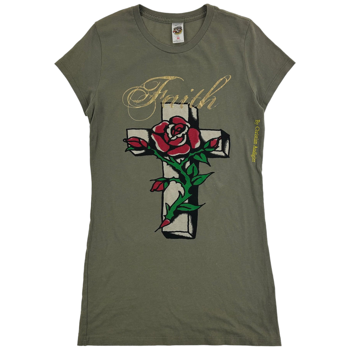 Vintage Ed Hardy Rose Long T-Shirt Women&#39;s Size M
