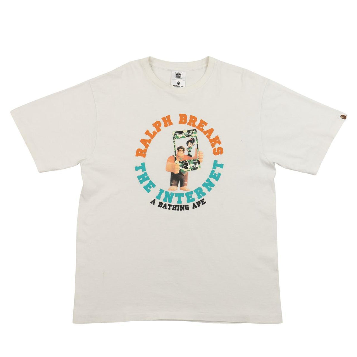 Vintage Bape X Disney Wreck It Ralph T Shirt Size L