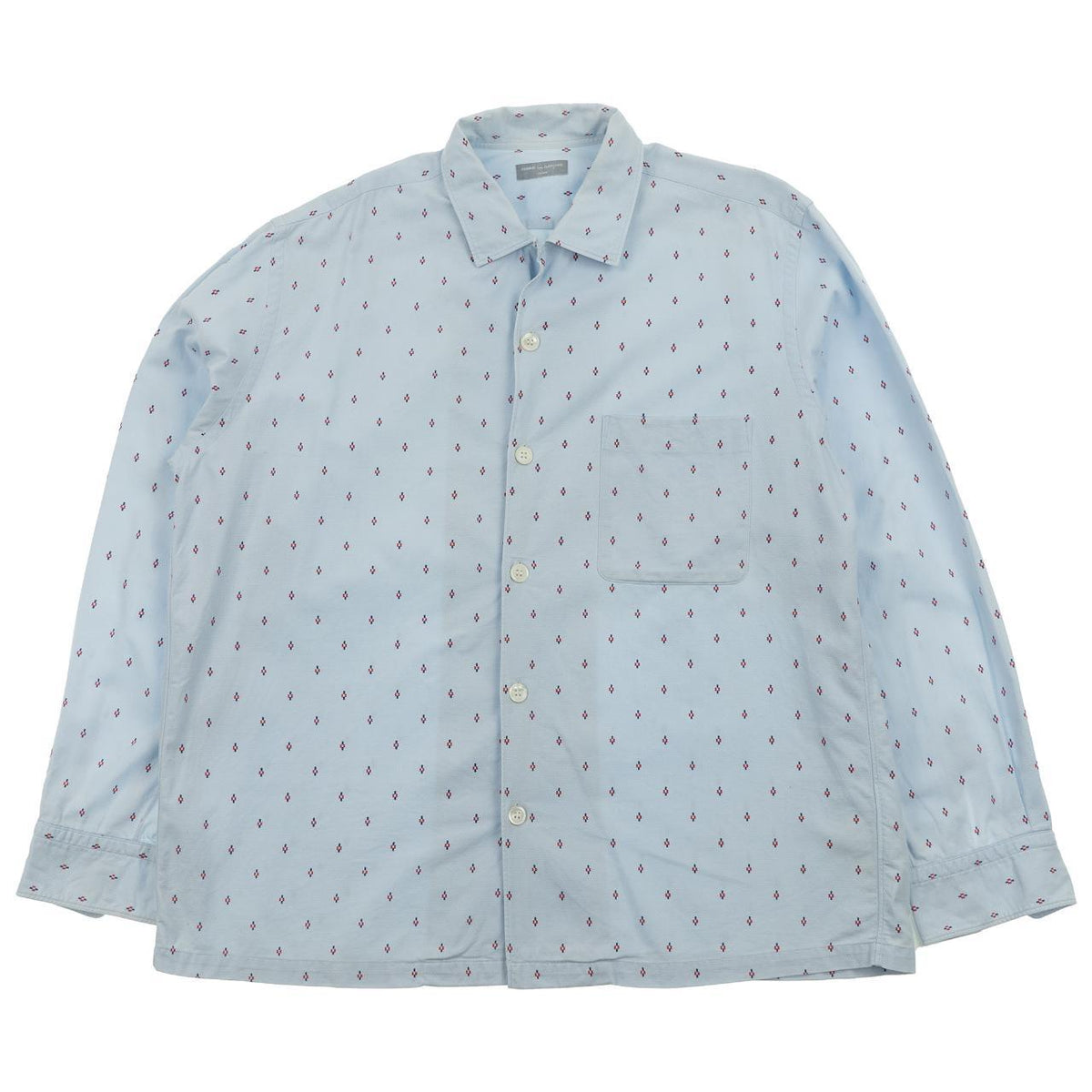 Vintage Comme Des Garcons Pattern Button Up Shirt Size L