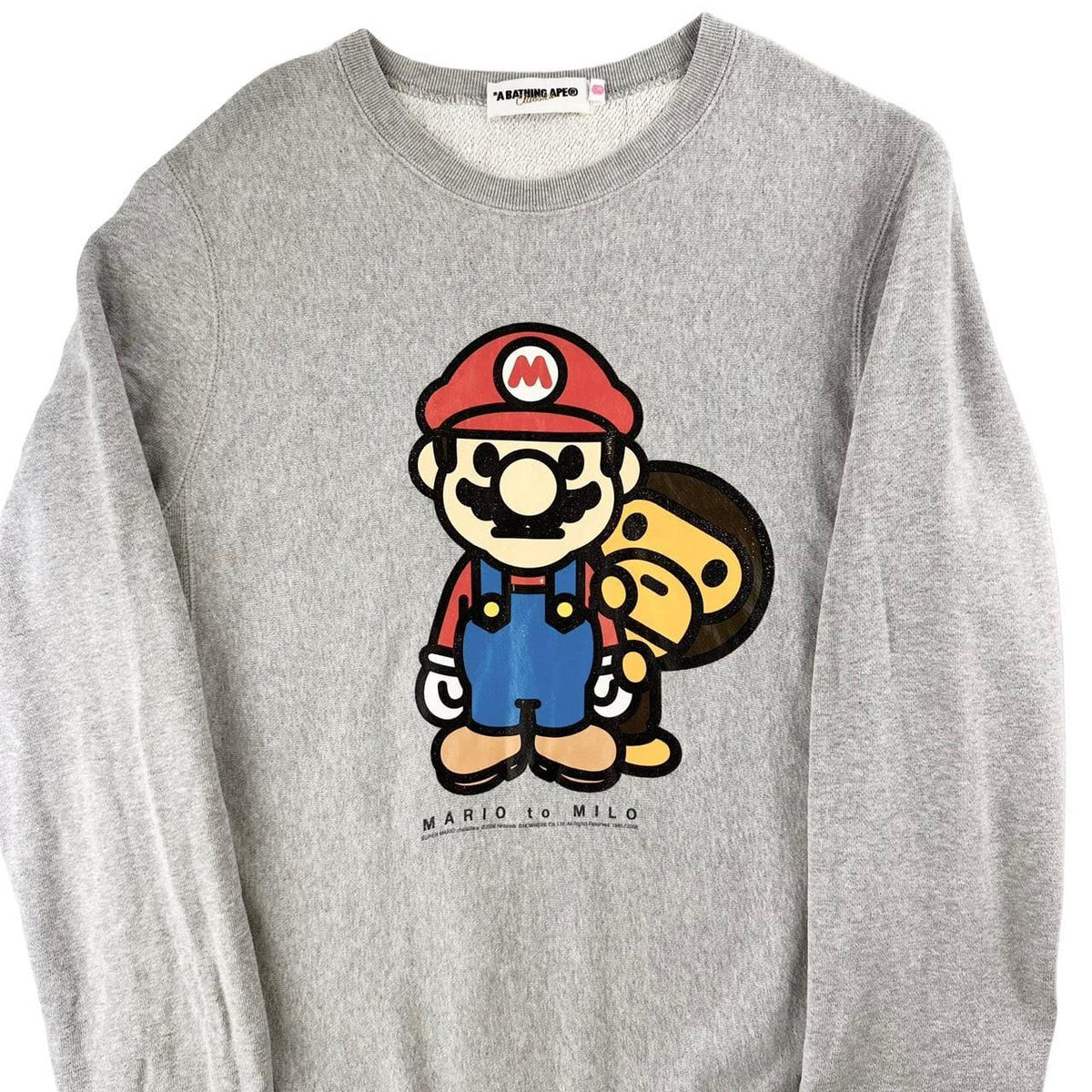 Bape X Nintendo Mario jumper sweatshirt woman’s size S