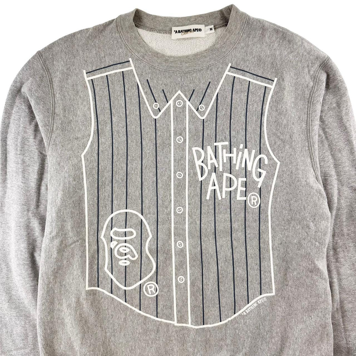 Bape shirt print jumper sweatshirt size M
