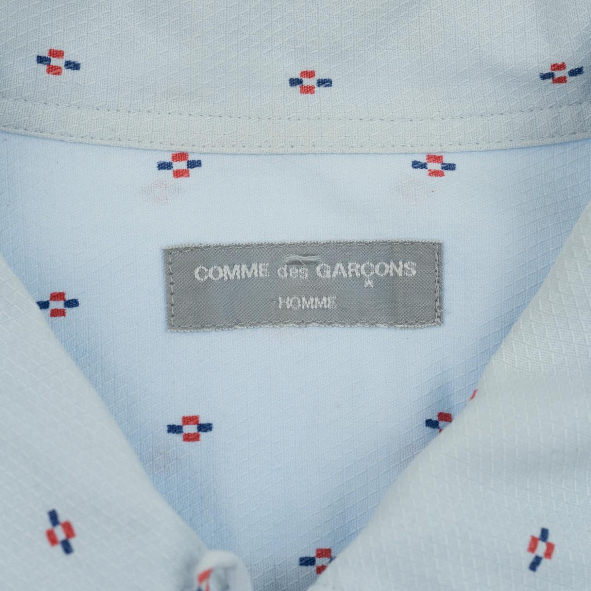 Vintage Comme Des Garcons Pattern Button Up Shirt Size L