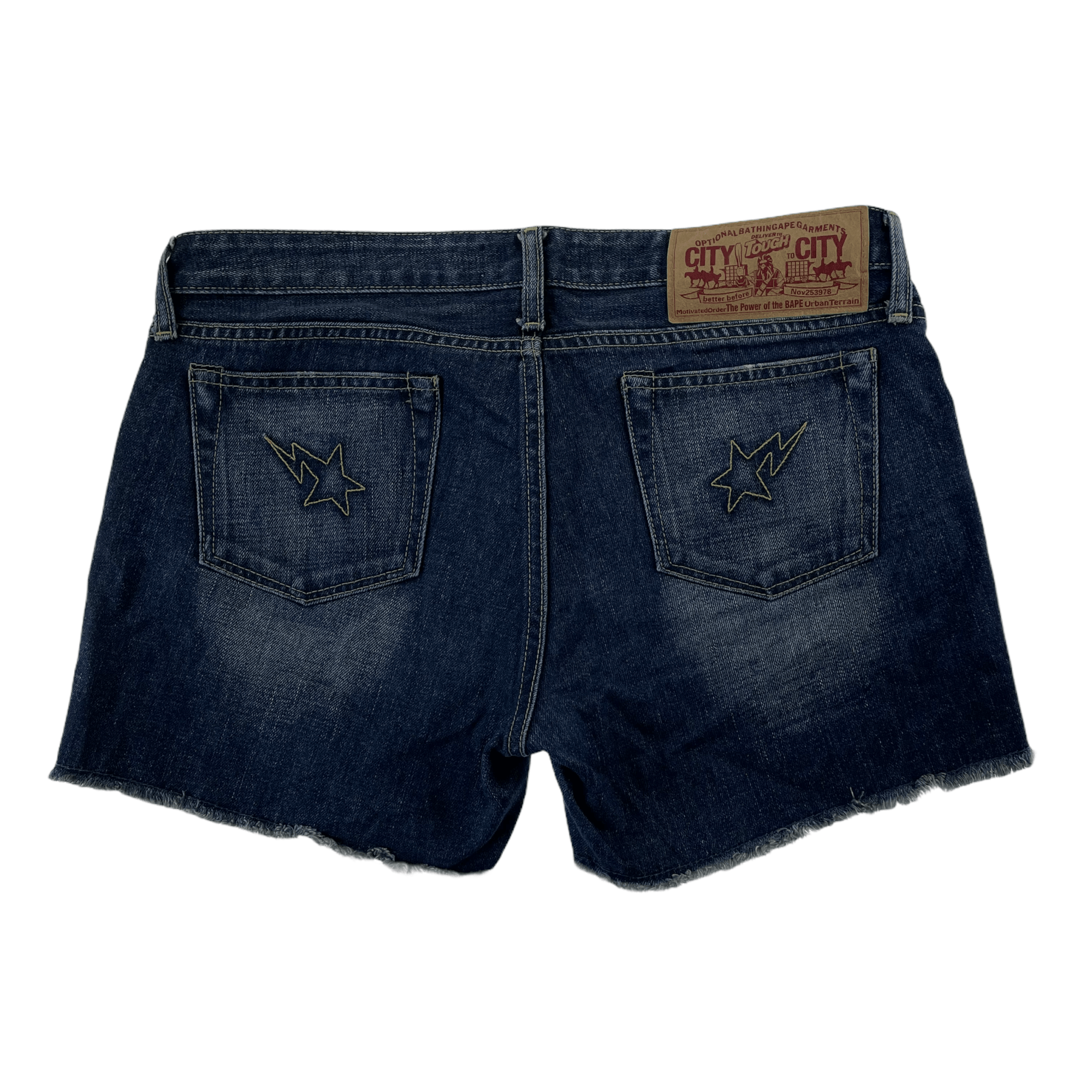 Bape sta denim short shorts W32 - second wave vintage store