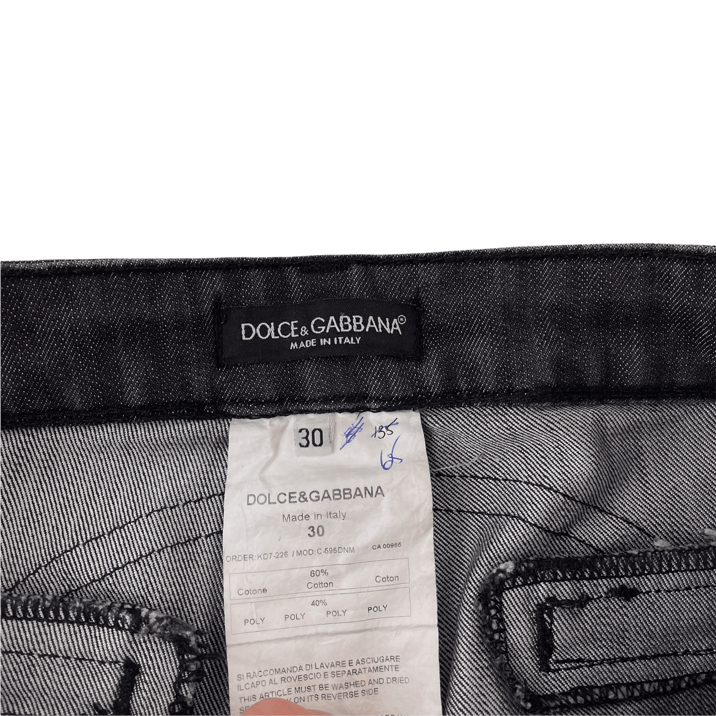 Dolce and Gabbana leather panel shorts W30 - second wave vintage store