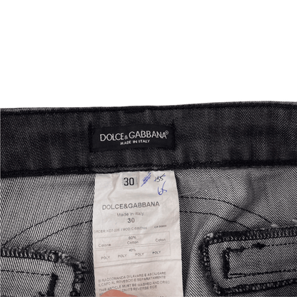 Dolce and Gabbana leather panel shorts W30 - second wave vintage store
