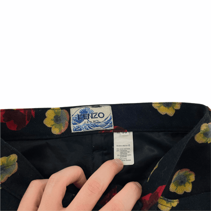 Kenzo flower all over print trousers W25 - second wave vintage store