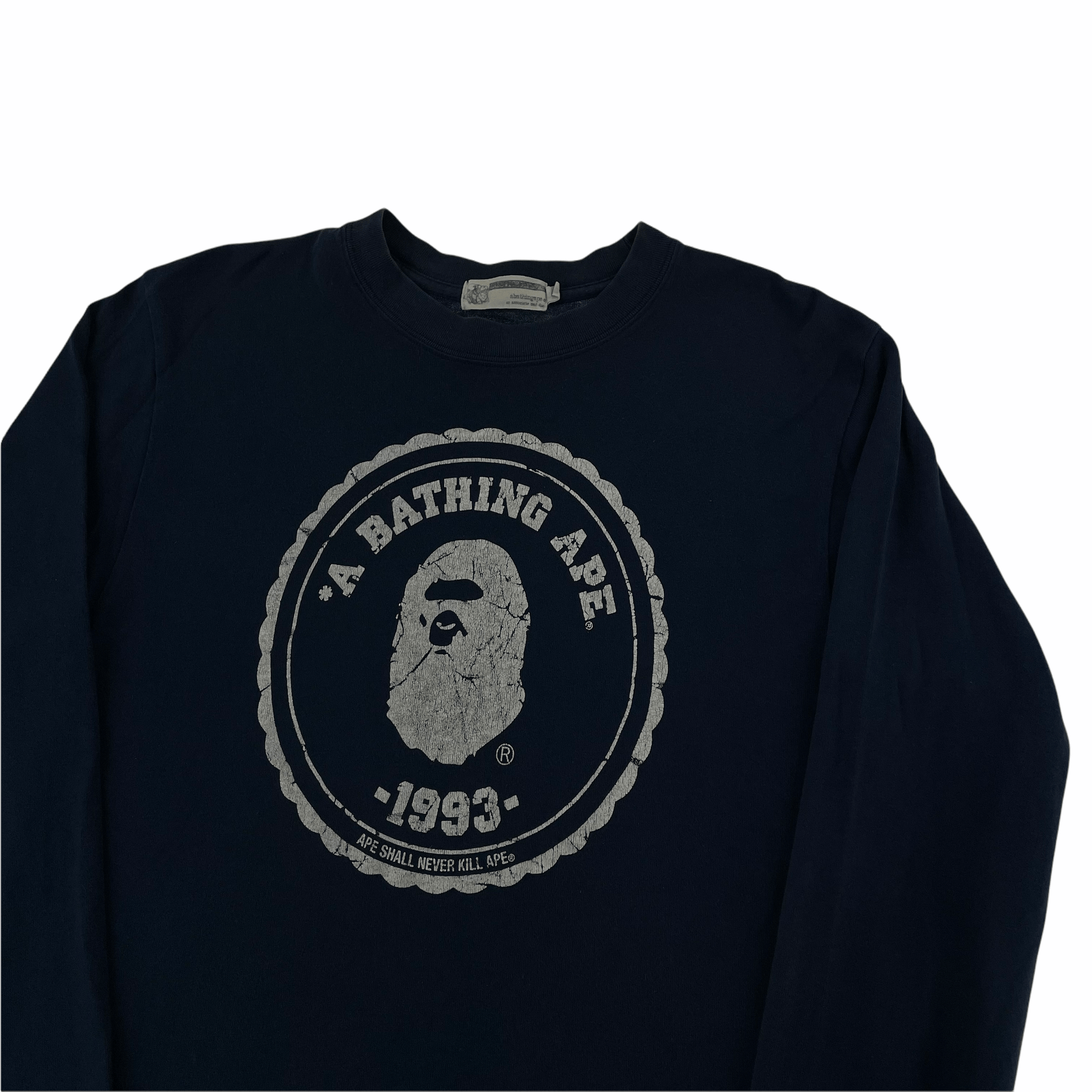 Vintage Bape jumper sweatshirt Crewneck size S - second wave vintage store