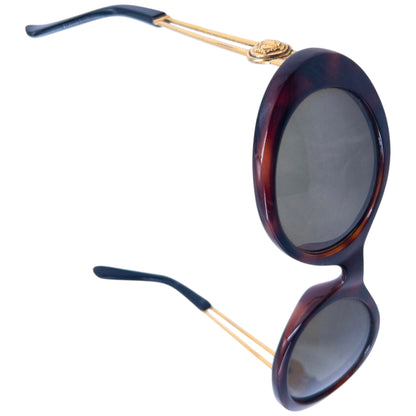 Vintage 1996 Versace Tortoise Shell Medusa Sunglasses