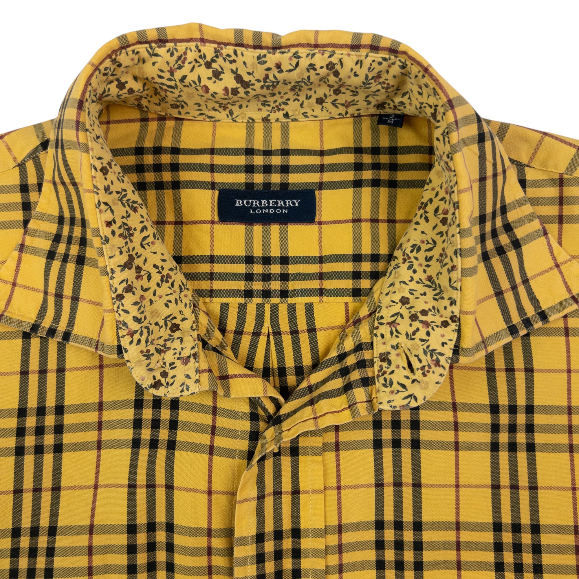 Vintage Burberry Nova Check Long Sleeve Button Up Shirt Size M