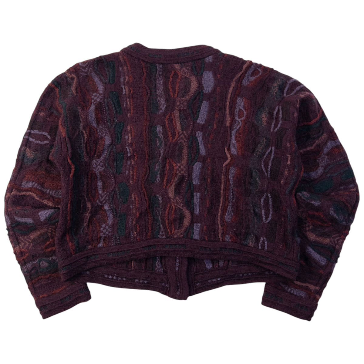 Vintage 2000s Coogi Knit Cardigan in purple (wool), photo 2