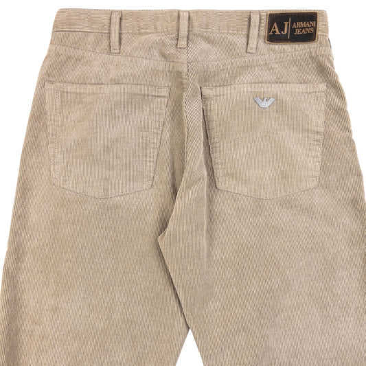 Vintage 2000s Armani Jeans Corduroy Trousers Size W30