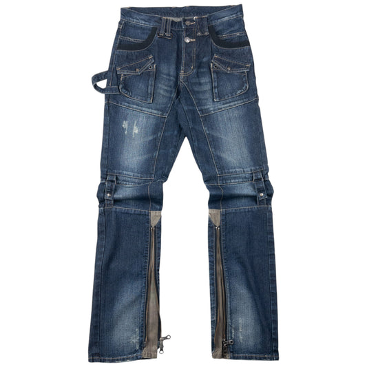 Vintage 2000s PPFM Convertible Zip Denim Jeans Size W30