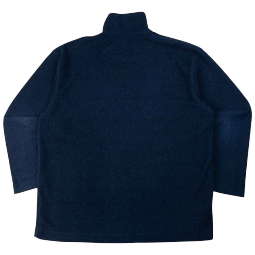 Vintage Burberry Embroidered Q Zip Fleece Sweatshirt Size M