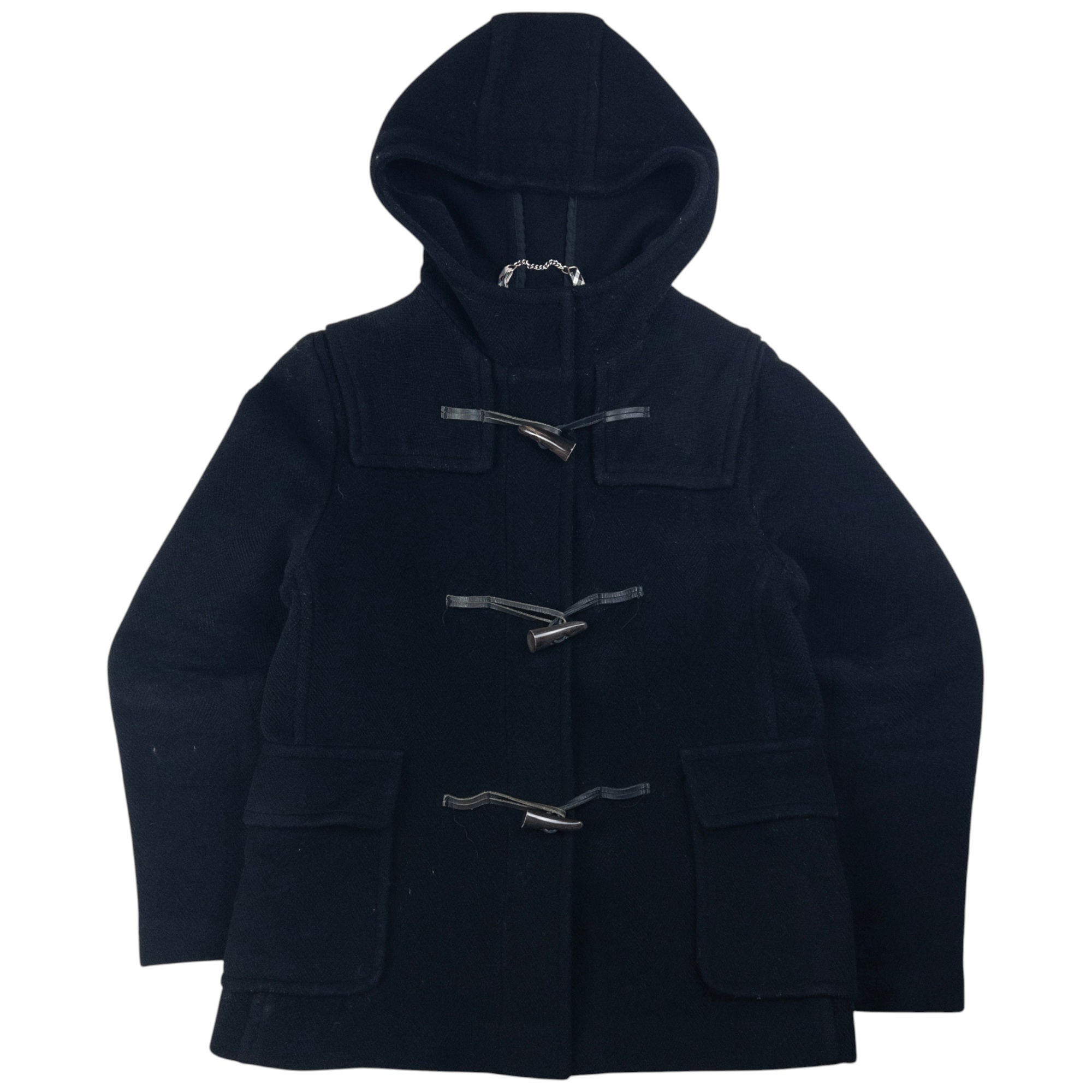 Vintage Burberry Wool Duffle Jacket Womens Size M