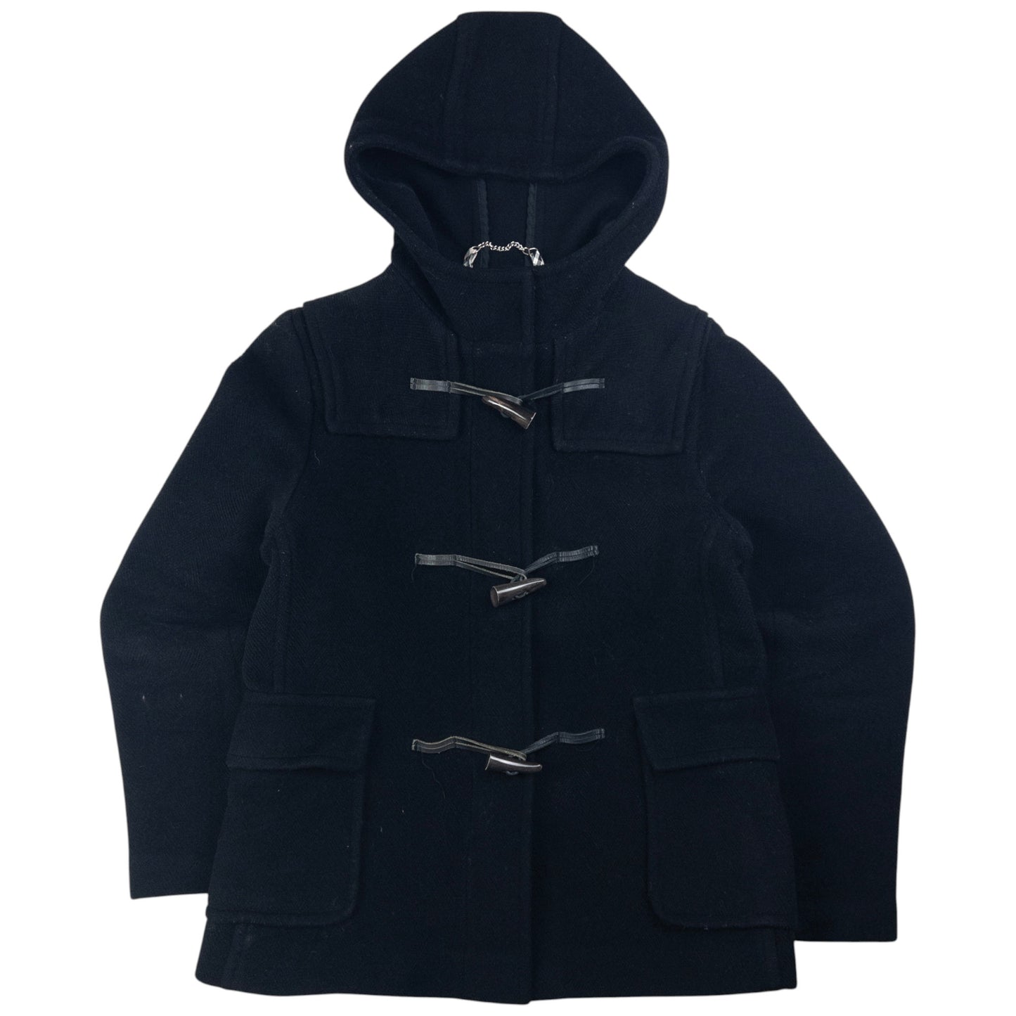 Vintage Burberry Wool Duffle Jacket Womens Size M