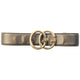 Vintage 2000s Gucci Metallic Leather Belt Size S