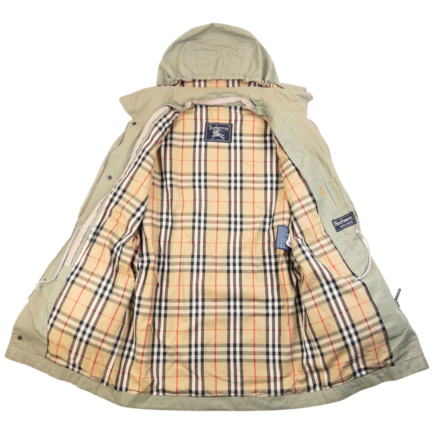 Vintage 90s Burberry Nova Check Lined Jacket Size M