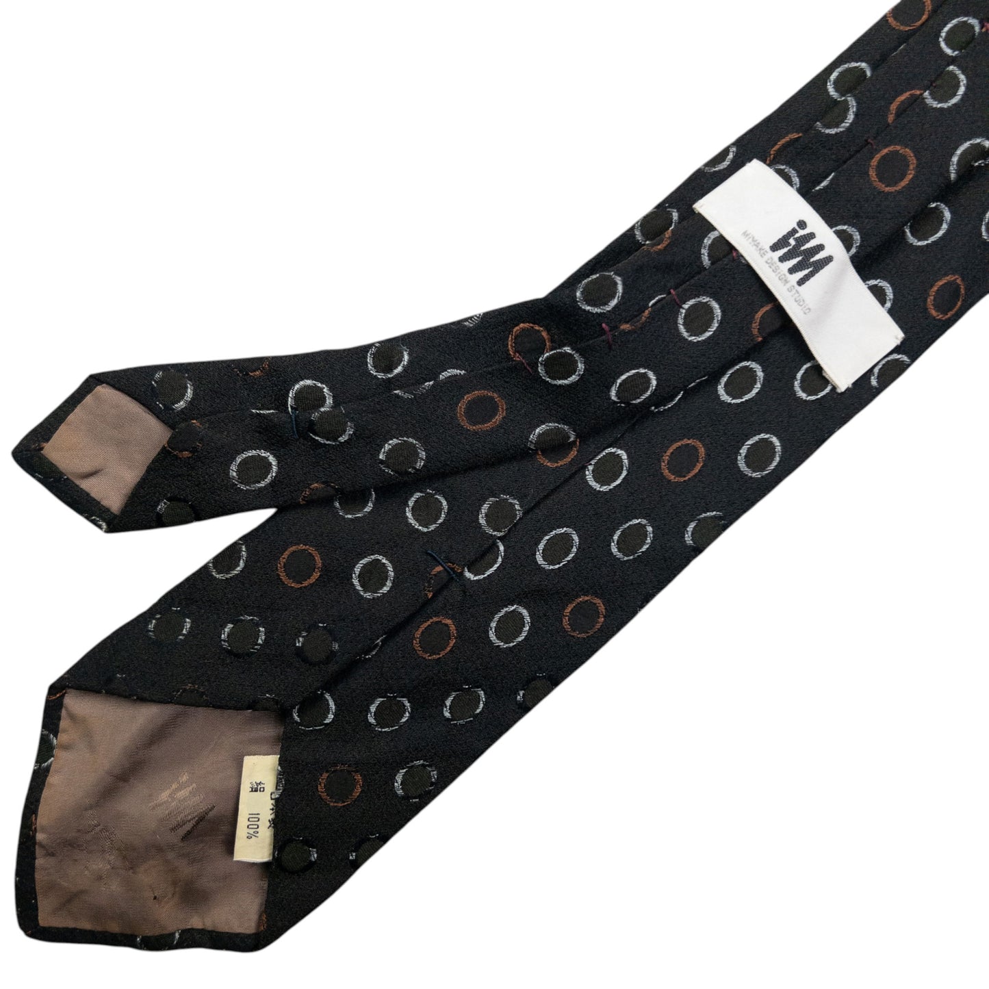 Vintage 90s Issey Miyake Spotted Silk Tie