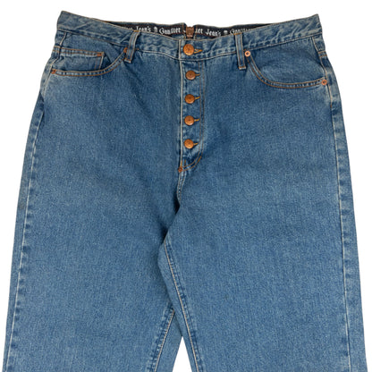 Vintage Jean Paul Gaultier Jean's Zip Back Denim Jeans Size W35