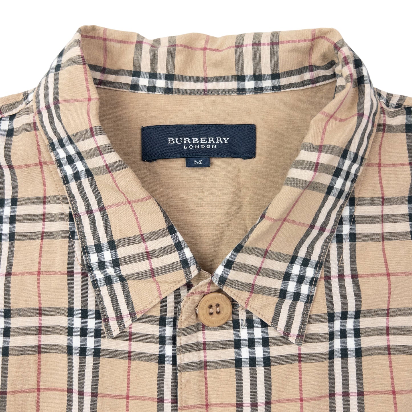 Vintage 2000s Burberry Nova Check Long Sleeve Button Up Shirt Size M