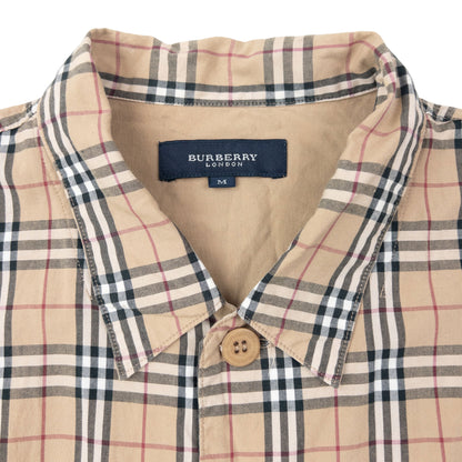 Vintage 2000s Burberry Nova Check Long Sleeve Button Up Shirt Size M