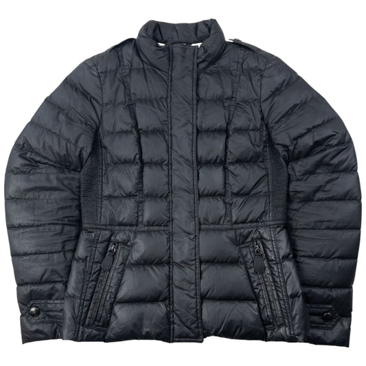 Vintage Burberry Brit Zip Up Puffer Jacket Womens Size S